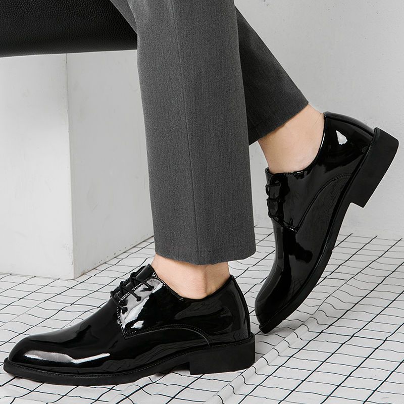 Young Men'S Grooming - Zapatos de Cuero con Alzas Invisibles