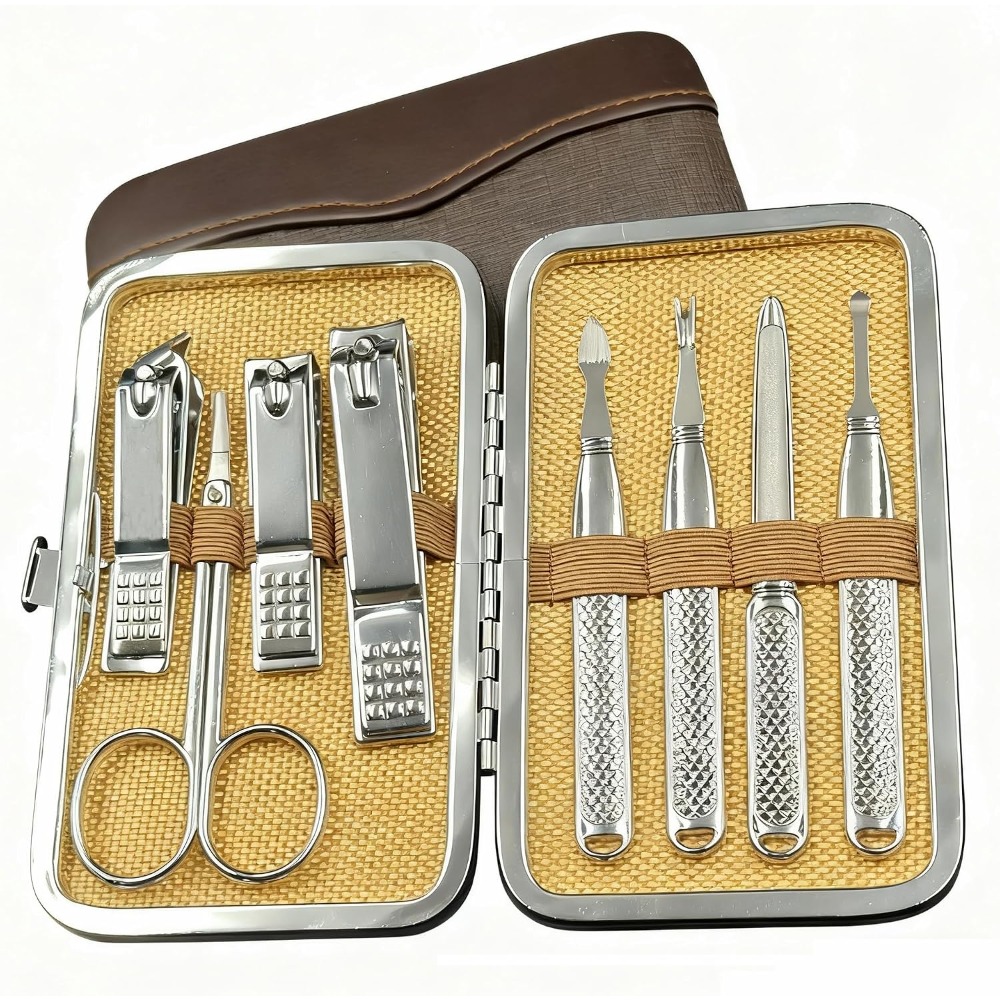 Mens Grooming Kit Gift Set - Juego profesional de manicura y pedicura
