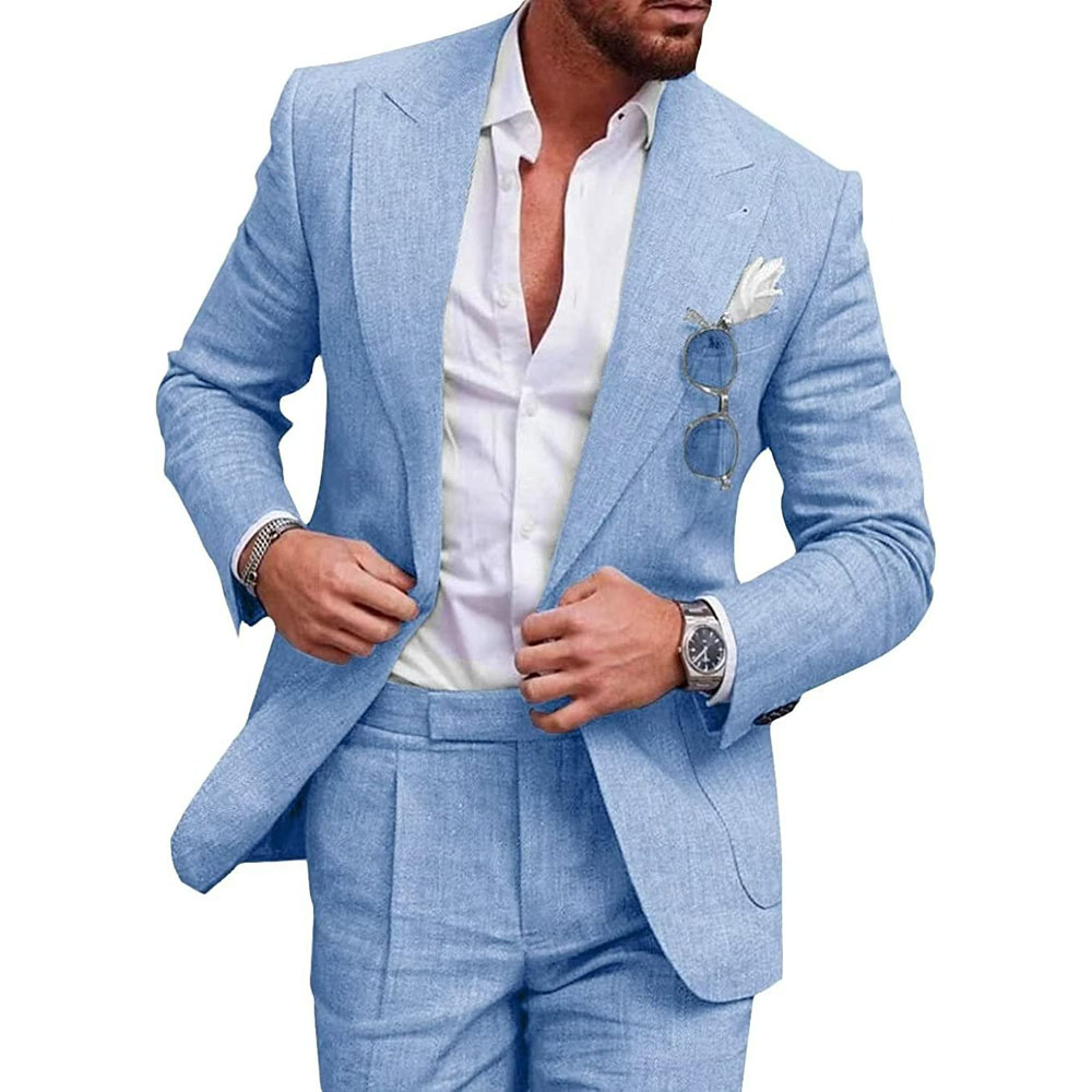 Traje de Lino para Hombre, Tra - Men'S Grooming Jacket reseña y precio