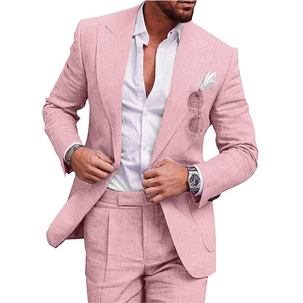 Traje de Lino para Hombre, Tra - Men'S Grooming Jacket reseña y precio